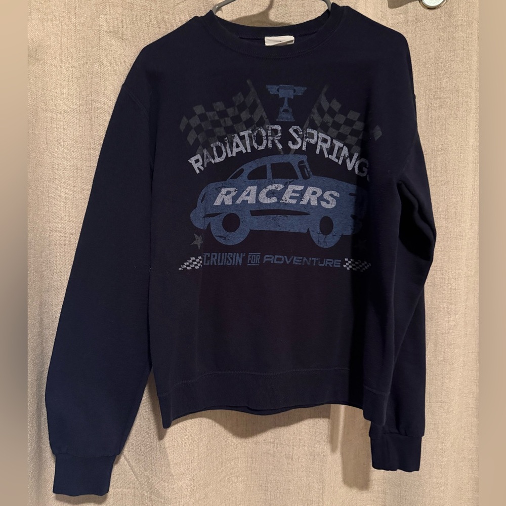 Disney Navy Logo Crewneck Sweatshirt